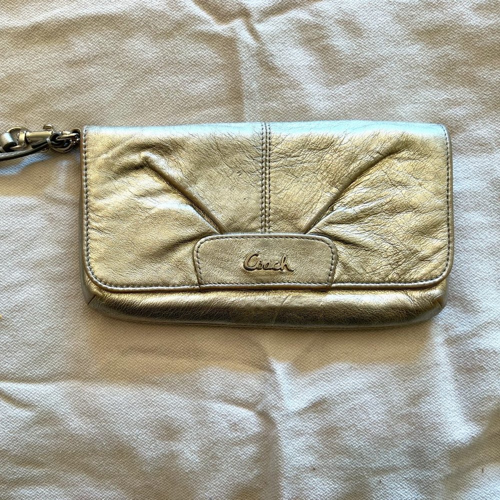 Vintage Leather Coach Wristlet